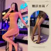 Lencería Sexy Encantadora, Camisón Sexy con Liguero, Pijama Caliente Transparente Delgado Sin Quitar, Apasionado Traje de Uniforme para Pecho Pequeño