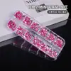 Rhinestones Mixtos para Uñas 12 Compartimentos Coloridos Irregulares Champagne Blanco Marquise Resina Rhinestones de Base Plana Venta al por Mayor Cinturón Industrial de Yiwu