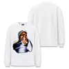 Camiseta de manga larga Stewell ASAP ROCKY de alta calle americana, lavado pesado para hombre, top holgado de hombros caídos de comercio exterior