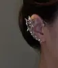 Colgante de Mariposa de Diamante para Oreja Sin Agujeros Se Puede Usar Efecto Oreja de Elfo Versátil Pequeño Fresco Moda Dama Pendientes Elegantes Mujer