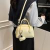 Bolso Bowling Simple de Mano para Mujer Estilo Coreano Moda Trendy Bolso de Hombro 2025 Nuevo Trabajo Viajero Crossbody Bolso Trendy