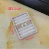 Bandeja para Joyas Grande Beige Exhibidor de Pendientes y Anillos Cuentas Caja de Almacenamiento de Jade Cajón de Terciopelo Pulsera Oro Jugar