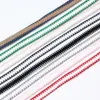 Fornecimento direto da fábrica fita de corda plana de poliéster para crochê 9mm combinação de cores cadarço de crochê corda para coletes chapéus acessórios de vestuário atacado