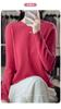 Novedad Ropa de Primera Línea Tejidos para Mujer Suéter Pulóver Sencillo de Color Sólido Cuello Redondo Andy Estilo Terciopelo Top Interior