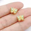Goteo de aceite oro antiguo oro mate mariposa cuentas espaciadoras pasantes estilo chino kit de materiales para accesorios de joyería hecha a mano DIY