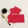 Toalha de Papel Composta Colada Vermelha Personalizada de Fábrica Papel Toalha Papel Guardanapo com Logotipo Impresso Personalizado