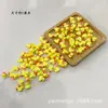 Fatias Coloridas de Argila Macia Perfuradas Pacote de Material para Pulseira Colar com Contas DIY Pato Amarelo Pequeno Garra de Gato Sorridente Fruta 10mm