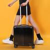 Nueva maleta de negocios de 18 pulgadas con marco de aluminio, unisex, pequeña, con asiento resistente, caja de contraseña para viajes