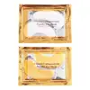 Mascarilla para ojos transfronteriza hidratante mascarilla dorada para ojos parche de cristal para ojos para mejorar las ojeras líneas finas parche de mascarilla hidratante para ojos