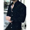 Camisa de manga larga con estampado floral de moda, casual y elegante, con un look fresco y sofisticado, adecuada para comercio exterior transfronterizo, disponible para venta al por mayor y dropshipping