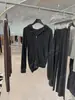 DestacadoYuran 26 Nueva Colección de Principios de Otoño: Conjunto de Sudadera Fina de Punto con Capucha de Modal y Polar de Algodón y Pantalones de Aire