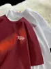 Camiseta Gris de Manga Corta Japonesa para Niños Verano 2025 Nueva Adolescente cityboy Holgada Combinable Cuello Redondo Media Manga