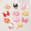 Accesorios de Resina para Manualidades de Dibujos Animados, Lindas Chicas de Belleza Pegamento de Crema Pinzas para el Cabello, Fundas para Teléfono, Hebillas para Zapatos, Llaveros, Colgantes