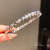 Pulsera geométrica de circonita chapada en oro real de 18k, sensación de lujo ligero de alta gama, diseño de nicho, joyería versátil al por mayor