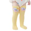 Calcetines para bebé medias de otoño algodón niños y niñas hasta la rodilla no aprietan las piernas calcetines de tubo alto para bebé tarjeta de calcetines para recién nacidos