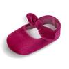 Sapatos de Caminhada para Bebê de 0 a 1 Ano, Primavera e Outono, com Laço, Cabedal Degradê, Sola Macia, Antiderrapante, para Uso Interno e Externo, Estilo Princesa