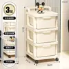 Carrito Pequeño Armario de Almacenamiento, Estante para Snacks, Estante Móvil de Piso Tipo Cajón para Almacenamiento de Productos para Bebés, Cocina Extraíble