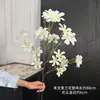 Flores de orquídea morada artificiales de tallo largo, perfectas para decoraciones de bodas, centros de mesa y decoración del hogar/sala de estar