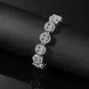 AliExpress Nuevo Pulsera de Diamantes Sonriente Hip Hop Moda Europea y Americana Fresca para Hombres de Discoteca