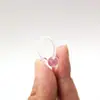 Clavo de Ombligo de Caña Suave Transfronterizo Europeo y Americano Bola de Arcilla Suave Diamante Doble Uña de Ombligo de Acrílico Mujeres Embarazadas Joyería de Piercing UV Anillo de Ombligo