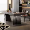 Escritorio Minimalista Estilo Italiano, Escritorio Grande para Sala de Estar, Mesa para Leer y Estudiar, Mesa Colgante de Acrílico, Mesa Larga Detrás del Sofá