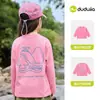 Dibujo Animado en la EspaldaRopa Infantil Dudu Camiseta Infantil Primavera Tops para Niñas Ropa Elegante para Niños Tendencia de Moda de Primavera
