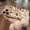 Adecuado para funda de teléfono Apple 17 Pro Max, Diseño de dibujos animados de alta gama, Único para iPhone 16, 15, Graffiti de fuegos artificiales, Gatos y Perros