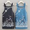 Cheongsam Verano Delgado Estilo Chino Impermeable Delantal Mujeres Hogar Cocina Cocinar Cintura Ropa de Trabajo Mayoreo