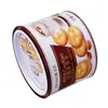 Caixa de Lata Redonda com Tampa de Abrir para Embalagem de Biscoitos de Metal, Caixa de Lata Selada para Embalagem de Lanches de Grau Alimentício, Caixa de Folha de Flandres