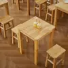 Mesa de comedor de madera maciza, mesa y sillas para restaurante de comida rápida, mesa y sillas para comedor de restaurante, mesa rectangular, mesa de comedor cuadrada, mesa de comedor para puesto de comida y tienda de snacks