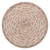Posavasos Huecos Tejidos de PP y Yute, Manteles Individuales Aislantes de Calor Estilo Natural, Protecciones de Escritorio, Forma Redonda, Disponibles para Dropshipping