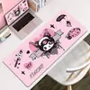 Alfombrilla de ratón para gaming Kuromi, alfombrilla de escritorio para teclado, alfombrilla de ratón estilo e-sports, alfombrilla de ratón extendida con borde de bloqueo, venta al por mayor del fabricante