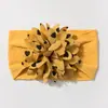 Diadema de Nylon Jacquard Nueva Europea y Americana para Bebé Pañuelo para la Cabeza de Niños Elástico con Flor Linda Accesorios Finos y Cómodos para el Cabello de Bebé