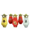 Velas de Vidrio, Lámparas de Ghee Vegetal de 7 Días, Velas Conmemorativas para Funerales, Velas para Limpieza de Tumbas, Velas a Prueba de Viento Sin Humo de 7 Días