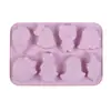 Serie Navideña Santa Árbol Oso Chocolate Dulce Galleta Molde de Silicona Cubo de Hielo Casero Gelatina Gomita Decoración de Pastel