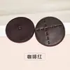 Botones Redondos de Cuero Artificial para Ropa Exterior de Cuero PU Accesorios para Ropa de Cuero Ropa Exterior de Cuero Ropa Exterior de Piel Sintética Botones Decorativos Accesorios de Cuero PU