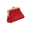 Nova Bolsa de Moedas Feminina com Zíper, Bolsa com Fecho de Camada Dupla, Clutch Feminina Bolsa Bolinho, Bolsa Japonesa para Guardar Moedas, Couro Genuíno