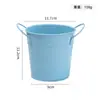 Cubo Pequeño de Hierro de Color Caramelo, Portalápices de Hierro Forjado, Maceta de Hierro para Suculentas, Cubo Portátil para Niños, Cubo Pequeño de Hierro Mini