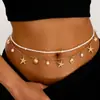 Estilo Oceano Versátil Retrô Concha Estrela do Mar Lazer Férias Contas de Arroz Conjunto de Corrente para Cintura Feminina Estilo Praia Transfronteiriço Europeu e Americano