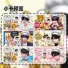 18 Cartas Grandes de Cartas de Juego Temáticas de Comida de Lu Mu y Mu Shi Cheng, con Lindos Gorros de Chef y una Foto de Pareja