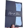 Porta-Cartão Dupla Porta Personalizado Transfronteiriço com Estampagem Dourada, Convite Estilo Ocidental, Convite de Acrílico de Formato Irregular de Nicho de Alta Qualidade, Item de Presente
