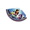 Funda Morada Decoración Fiesta de Cumpleaños Vajilla Banderín Globo Banderín Suministros para Fiesta