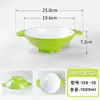 Tazón doble de melamina para hot pot picante, tazón popular en línea para sopa, fideos, fideos de arroz, uso comercial para fideos de caracol y hot pot picante