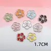 Venta al por mayor de fábrica pegamento de gota ABS flor de cinco pétalos DIY pegamento de crema accesorios para joyería pasador de pelo accesorios para cuerda de cabeza parche para funda de teléfono móvil