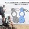 Hebilla de silicona para bufanda de senderismo al aire libre, hebilla colgante para botella de agua portátil, hebilla colgante universal multi-ocasión, libera las manos, multifunción
