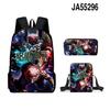 Mochila Anime Cartoon Mais Vendida Cross-Outer Mochila Escolar para Estudante Mochila de Grande Capacidade Mochila de Poliéster Estampada Estojo para Lápis Bolsa de Mensageiro terno