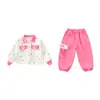 Conjunto de otoño para niña: un conjunto elegante y adorable con temática de muñeca rosa, nueva colección 2026, perfecto para primavera y otoño, un conjunto de dos piezas para niñas