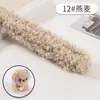 Varilla de Giro de Lana Rizada Tinte para Raíz del Cabello Tira Esponjosa Hecha a Mano Súper Gruesa Súper Densa Material de Bricolaje Regalo Casero Oso de Peluche
