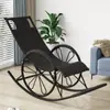 Suministro directo de fábrica, en stock, entrega rápida. Mecedora para invierno y verano, adecuada para sala de estar, balcón y patio. La gente perezosa puede acostarse y dormir en él