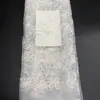 Fábrica em estoque placa de bordado de corda de rede com tecido de rede bordado novo vestido de poliéster vestuário infantil tecido bordado